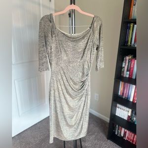 Vince Camuto Dress - Champagne 1/2 Sleeve Above Knee Length Elegant Ships Today!